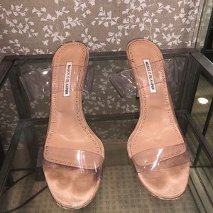 Manolo Blahnik Scolto 90 Blige Rose Suede